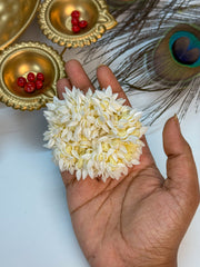 Scented Artificial Jasmine Flower Scrunchie