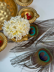 Scented Artificial Jasmine Flower Scrunchie