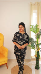 Black chic Co-ord set - SU 445