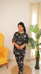 Black chic Co-ord set - SU 445
