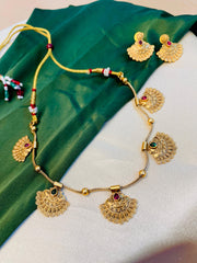 Traditional Fan Motif Necklace Set ✨