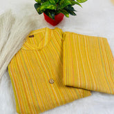 Yellow Khadi 2 Piece Set(SU 260)