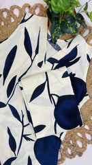 Blue Pomegranate Print Co ord Set (SU 332)
