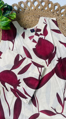 Scarlet Pomegranate Print Cord Set- SU 522