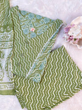 LIGHT GREEN COTTON 3 PIECE SET - SU 291