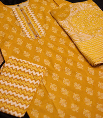 MANGO YELLOW KURTHA SET (SU 160)