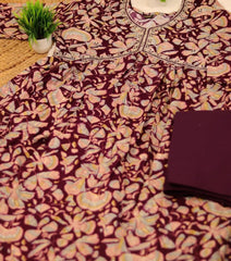 GRAPE WINE ALIA CUT TOP & PANTS (SU - 155)