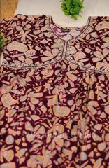 GRAPE WINE ALIA CUT TOP & PANTS (SU - 155)