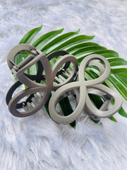 MANDARA HAIR CLAW CILP GRAY ( SJ 75 ) ( 1 count )