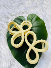 MANDARA HAIR CLAW CILP OFF WHITE ( SJ 75 ) ( 1 count )