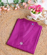 VADA MALLI PURPLE COLOUR V NECK KURTHI TOP (SU 236)