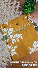 MUSTARD CRUSH CHARM TOP (SU 433)