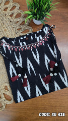BLACK FLAME CHARM TOP (SU 438)