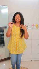 YELLOW SHORT KURTHI (SU 356)