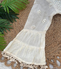 WHITE MIRROR WORK DRESS (SU 308)