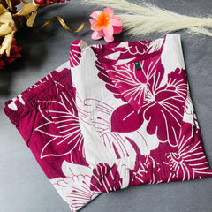 WINE PETAL CO ORD SET (SU 657)