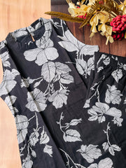 BLACK AURA LEAF CORD SET (SU 656) (Sleeves available )