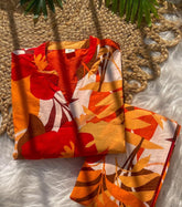 REDDISH ORANGE CO ORD SET (SU 316)