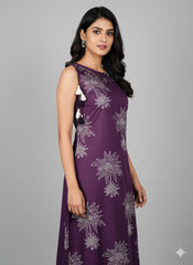 VOILET FLORAL CHARM TOP (SU 439)