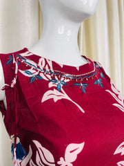 BURGUNDY CHARM TOP (SU 432)