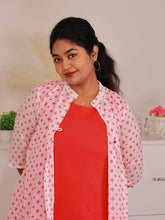 RED DESS WITH WHITE COAT (SU 300)