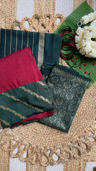 MAROON AND GREEN DHAVANI (SU 543)