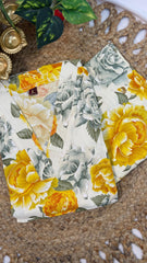 SUNLIGHT FLORAL YELLOW PETALS CO ORD SETS (SU 513)