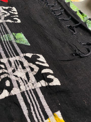 BLACK LINEN SAREE (SU 464)