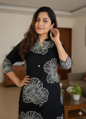 MIDNIGHT BLOOM CO ORD SET (SU 661)