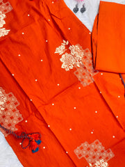 ORANGE WITH DOT PRINT CHARM CO ORD SET (SU 699)