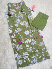 PASTEL GREEN CHARM CO ORD SET (SU 698)