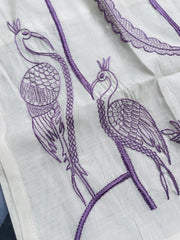 LAVENDER LEAF EMBROIDERED SALWAR SET (SU 691)