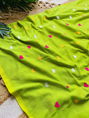 HRIDYA GREEN CANDY HEART SAREE (SU 711)