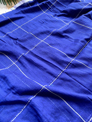 NEELIMA INK BLUE MULCOTTON SAREE (SU 741)