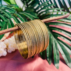 CLASSIC GOLD SPARKLE BANGLES (SJ 112)