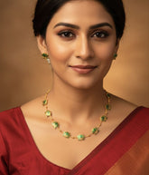 Green Lotus necklace simple (SJ 13)
