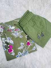 PASTEL GREEN CHARM CO ORD SET (SU 698)