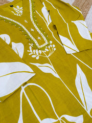 LIME GREEN SHORT KURTHI (SU 674)