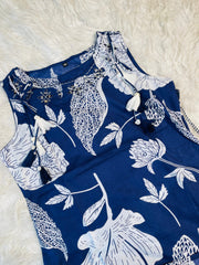 NAVY BLUE BOTANICAL CHARM TOP (SU 671)