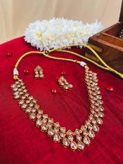 Traditional Kundan Choker Necklace Set