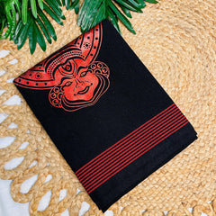 KATHAKALI✨PRINT DESIGN DHOTI( SU 795)