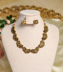 SUVARNA🌼✨LOTUS NECKLACE SET (SU 206)