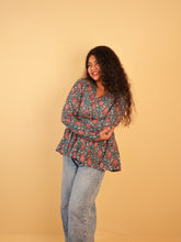 Cherry Blossom Full Sleeve Short Kurti(SU 706)