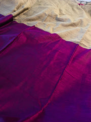 VAIGA✨🌺 VADAMALLI WITH BEIGE KHADI COTTON SAREE (SU 776)