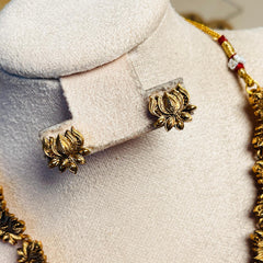 SUVARNA🌼✨LOTUS NECKLACE SET (SU 206)