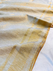 SUWARNA✨🌼 GOLDEN STRIPES WITH TASSELS TISSUE SILK SAREE (SU 770)