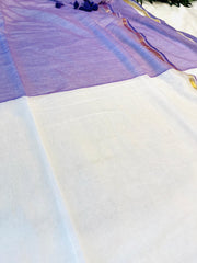 NEELAMBARI🪻MIST MUL COTTON SAREE (SU 758)