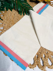 പവിഴനീല 🩷🩵✨COTTON SET MUND (SU 777)
