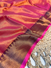 SUNSET EMBER☀️🩷TISSUE SILK SAREE ( SU 766)