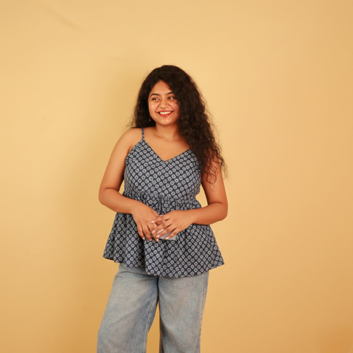 INDIGO COMFORT STRAP TOP (SU 677)